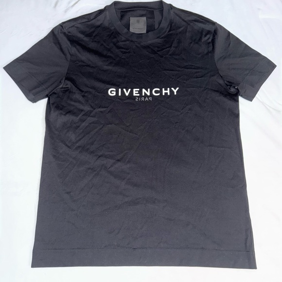 GIVENCHY SLIM FIT REVERSE PRINT T-SHIRTBLACK